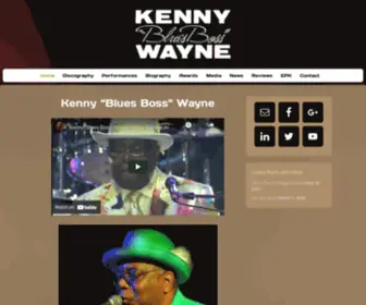 Kennybluesboss.com(Kenny "Blues Boss" Wayne) Screenshot