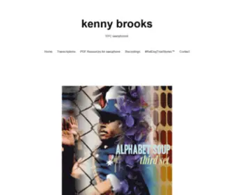 Kennybrooks.com(NYC saxophonist) Screenshot