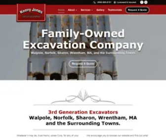 Kennyjonescorp.com(Excavating Contractor) Screenshot