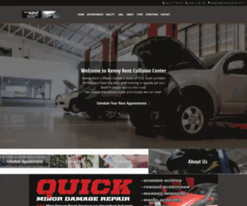Kennykentcollision.com(Evansville Auto Body & Collision Center) Screenshot