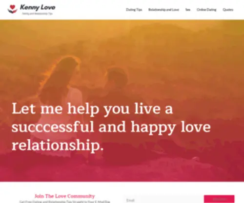 Kennylove.net(Relationship Love and Dating Blog) Screenshot