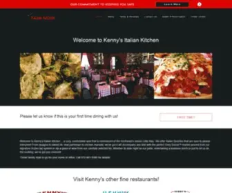 Kennysitalian.com(Kenny's Italian Kitchen) Screenshot