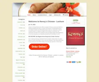 Kennyslanham.com(Order Chinese online from Kenny's Chinese) Screenshot