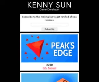 Kennysun.com(Kenny Sun) Screenshot