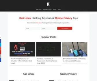 Kennyvn.com(Kali Linux Tutorials) Screenshot