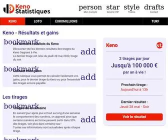 Keno-Statistiques.com(Keno : résultats des tirages) Screenshot