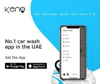 Keno.ae(No.1 car wash app in the UAE) Screenshot