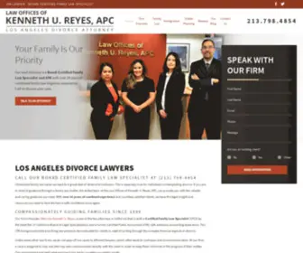 Kenreyeslaw.com(Los Angeles Divorce Lawyer) Screenshot