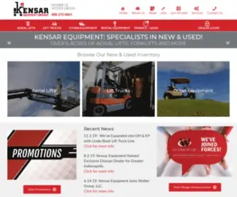 Kensar.com(Kensar used forklifts give you affordable productivity) Screenshot