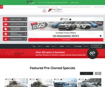 Kenshawtoyota.ca(Ken Shaw Toyota) Screenshot