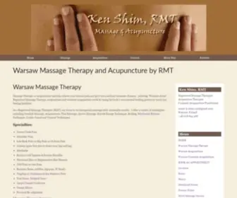 Kenshim.com(Massage Toronto Massage Therapy Toronto Cosmetic Acupuncture Blog) Screenshot