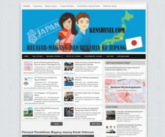 Kenshusei.com(Lowongan kerja magang ke jepang resmi depnaker nonimm terbaru 2022) Screenshot