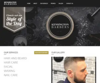 Kensingtonbarbers.ae(Kensington Barbers) Screenshot