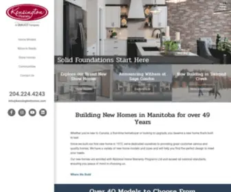 Kensingtonhomes.com(Kensington Homes) Screenshot