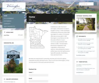 Kensingtonmn.com(City of Kensington Minnesota Website) Screenshot
