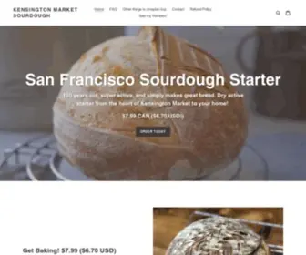 Kensingtonsourdough.ca(Kensington Market SourdoughYear Old Sourdough Starter) Screenshot