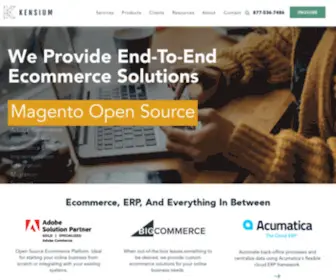 Kensiumcommerce.com(Ecommerce Solutions Company) Screenshot