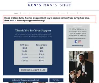 Kensmansshop.com(Men's Haberdashery) Screenshot