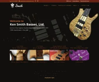 Kensmithbasses.com(Ken Smith Basses) Screenshot