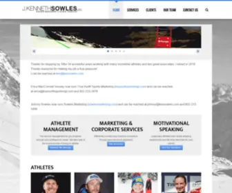 Kensowles.com(Athlete management) Screenshot