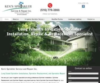 Kenssprinklerservice.com(Ken's Sprinkler Service & Repair) Screenshot