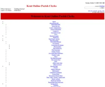 Kent-OPC.org(Kent, England Online Parish Clerks) Screenshot