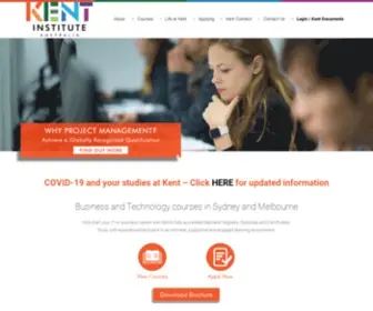 Kent.edu.au(Kent Institute Australia) Screenshot