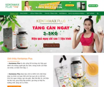 Kentamax.com(Thuốc Tăng Cân Kentamax Plus) Screenshot