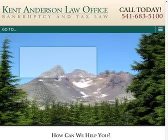 Kentandersonlaw.com(Tax Attorney Eugene Oregon) Screenshot