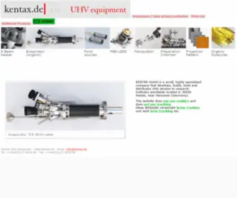 Kentax.de(Kentax UHV Equipment) Screenshot