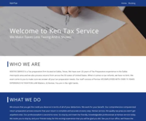 Kentaxservice.com(KenTax) Screenshot