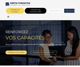 Kentia-Formation.com(KENTIA-FORMATION sarl) Screenshot