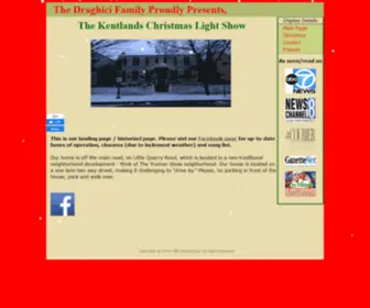 Kentlandschristmas.com(Draghici Christmas Lights) Screenshot