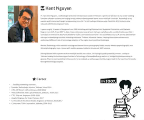 Kentnguyen.com(Kent Nguyen) Screenshot