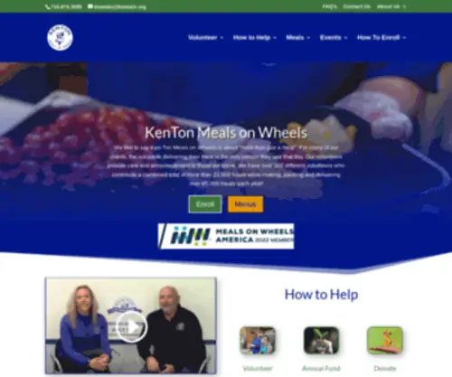 Kentonmealsonwheels.org(KenTon Meals on Wheels) Screenshot