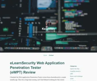 Kentosec.com(An incremental blog towards Information Security) Screenshot