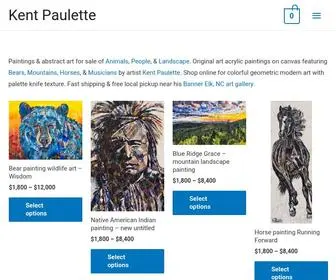 Kentpaulette.com(Paintings Original Art on canvas Abstract Colorful) Screenshot