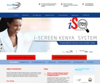 Kentrade.go.ke(Simplify Trade Processes for Kenya's Competitiveness) Screenshot