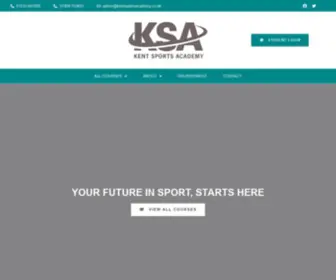 Kentsportsacademy.co.uk(Kent Sports Academy) Screenshot