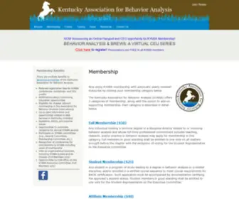 Kentuckyaba.org(Kentucky Association for Behavior Analysis) Screenshot