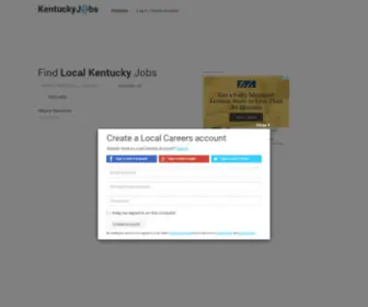 Kentuckyjobs.com(Find Local Kentucky Jobs) Screenshot