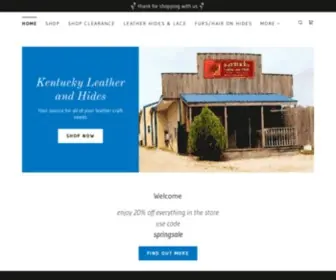 Kentuckyleatherandhides.com(Kentucky Leather and Hide) Screenshot