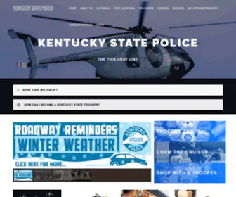 Kentuckystatepolice.org(Kentucky State Police) Screenshot