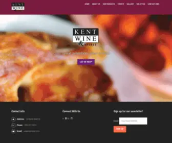 Kentwine.com(Kent Wine & Spirit) Screenshot