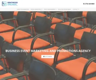 Kentwoodpartners.com(Business Event Marketing and Promotions Agency) Screenshot