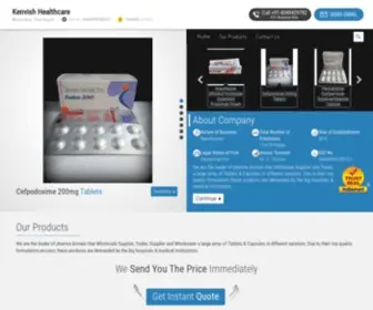 Kenvishhealthcare.com(Kenvish Healthcare) Screenshot