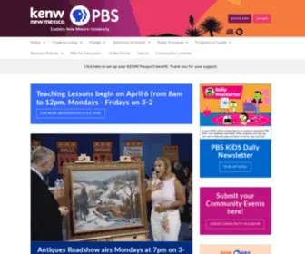 Kenw.org(Public Radio and Television for Eastern New Mexico and West Texas) Screenshot