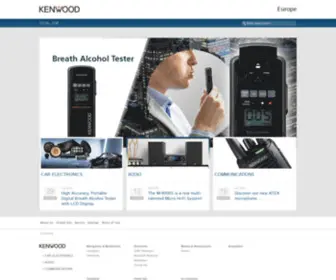 Kenwood-Europe.com(KENWOOD Europe) Screenshot