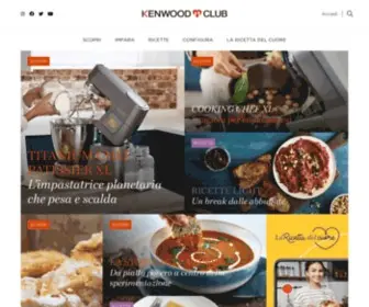 Kenwoodclub.it(Kenwood Club è la community Kenwood dedicata alla cucina e alle ricette) Screenshot