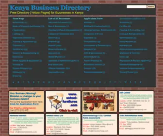 Kenya-Business-Directory.com(Kenya Business Directory) Screenshot